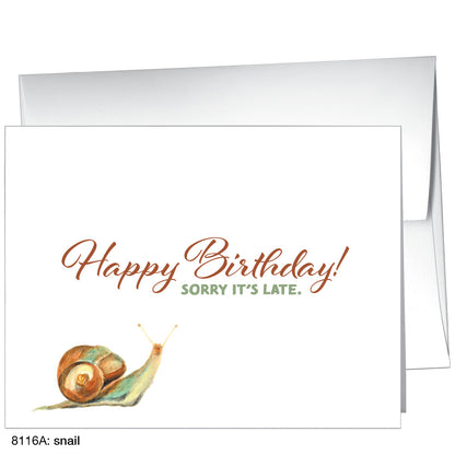 Snail, Greeting Card (8116A), A2 Card, printedcanvas.com