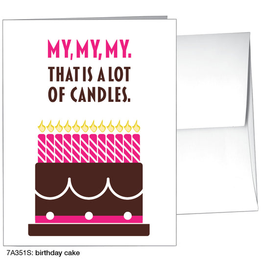 Birthday Cake, Greeting Card (8470S), A2, printedcanvas.com