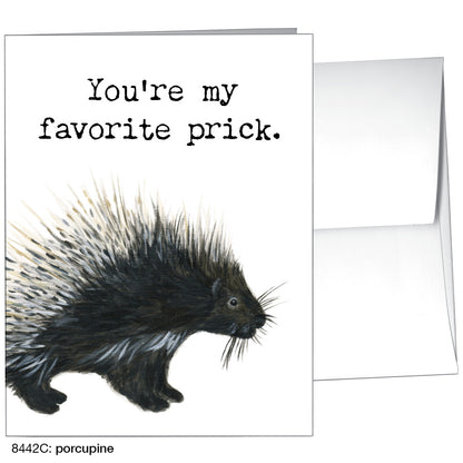 Porcupine, Greeting Card (8442C), A2, printedcanvas.com