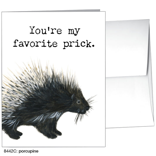 Porcupine, Greeting Card (8442C), A2, printedcanvas.com