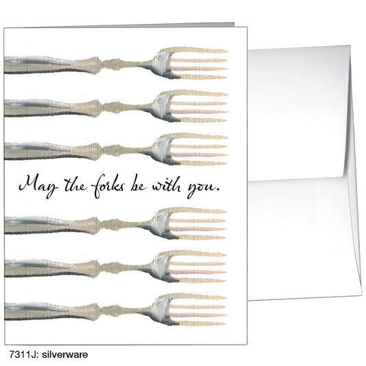 Silverware, Greeting Card (7311J), A2, printedcanvas.com