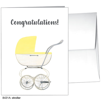 Stroller, Greeting Card (8431A), A2, printedcanvas.com