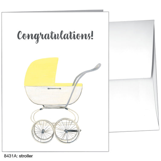 Stroller, Greeting Card (8431A), A2, printedcanvas.com
