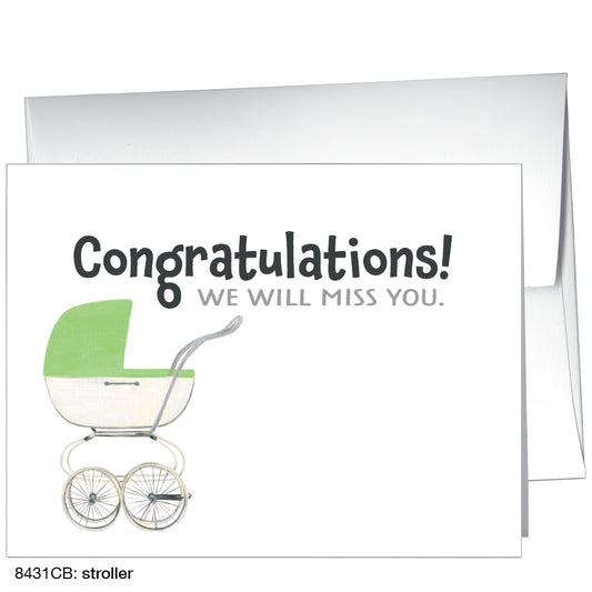 Stroller, Greeting Card (8431CB), A2, printedcanvas.com