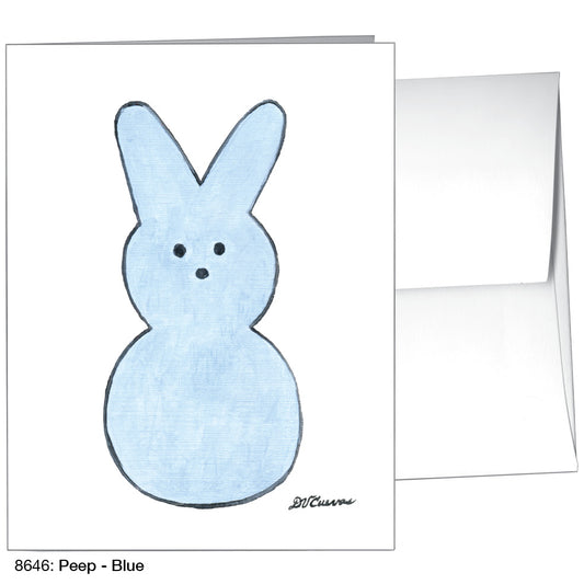 Peep - Blue, Greeting Card (8646), A2, printedcanvas.com
