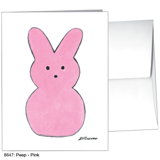 Peep - Pink, Greeting Card (8647), A2, printedcanvas.com