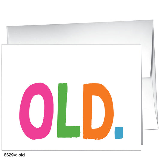 Old, Greeting Card (8629V), A2 Card, www.printedcanvas.com