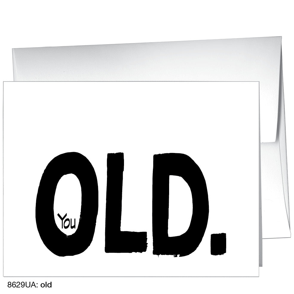 Old, Greeting Card (8629UA), A2 Card Front, www.printedcanvas.com