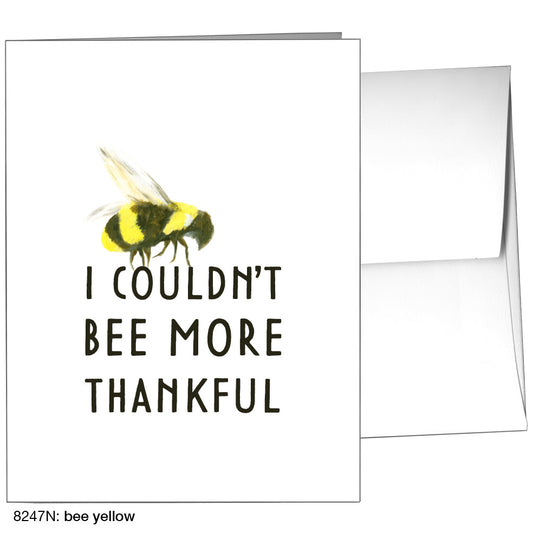 Bee Yellow, Greeting Card (8247N), A2, printedcanvas.com