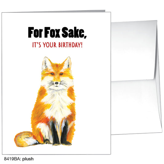 Plush Fox, Greeting Card (8419BA), A2, printedcanvas.com