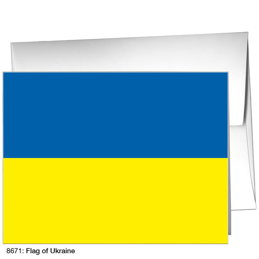 Flag of Ukraine, Greeting Card (8671A), A2 Card Front, www.printedcanvas.com
