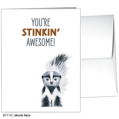 Skunk Face, Greeting Card (8111C), A2 Card, printedcanvas.com