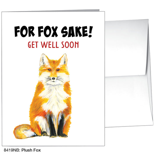 Plush Fox, Greeting Card (8419NB), A2 Card Front, www.printedcanvas.com