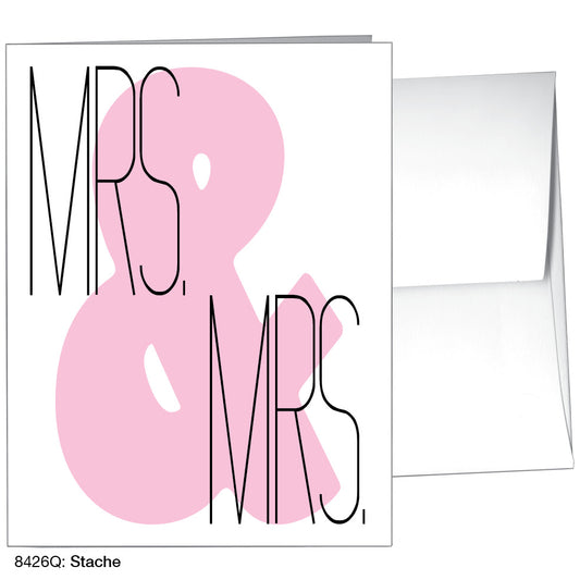 Stache, Greeting Card (8426Q), A2, printedcanvas.com