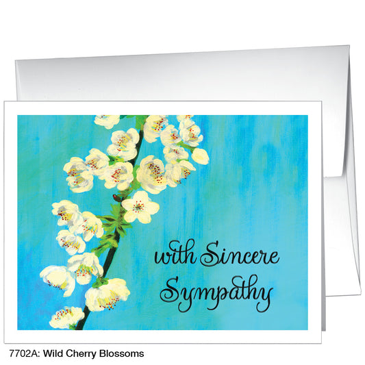 Wild Cherry Blossoms, Greeting Card (7702A), A2 Card Front, www.printedcanvas.com