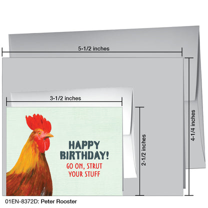 Peter Rooster, Greeting Card (8372D), Enclosure, printedcanvas.com