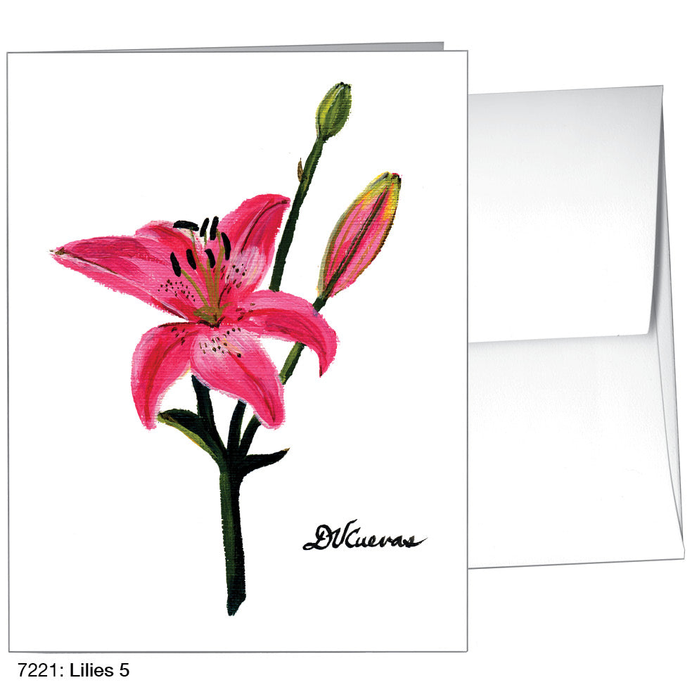 Lilies 5, Greeting Card (7221), A2, printedcanvas.com