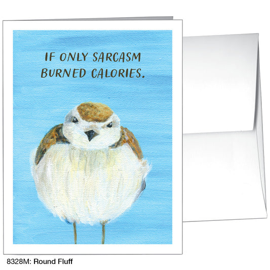 Round Fluff, Greeting Card (8328M), A2, printedcanvas.com