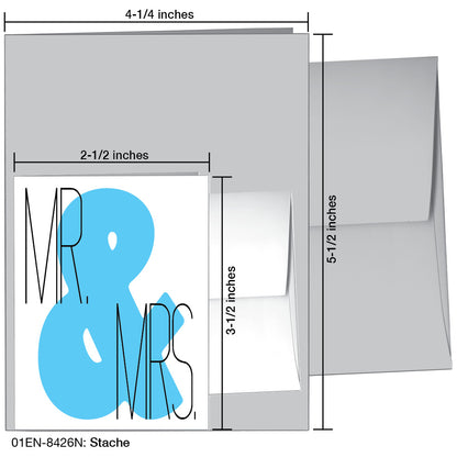 Stache, Greeting Card (8426N), Enclosure, printedcanvas.com