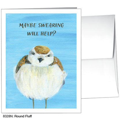 Round Fluff, Greeting Card (8328N), A2, printedcanvas.com