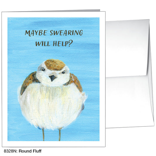 Round Fluff, Greeting Card (8328N), A2, printedcanvas.com