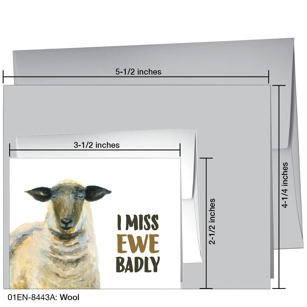 Wool, Greeting Card (8443A), Enclosure, printedcanvas.com