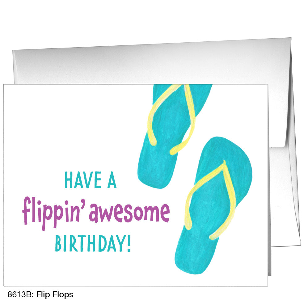Flip Flops, Greeting Card (8613B), A2 Card, printedcanvas.com