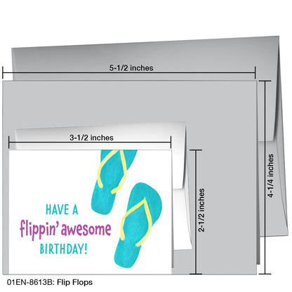 Flip Flops, Greeting Card (8613B), Enclosure Card, printedcanvas.com