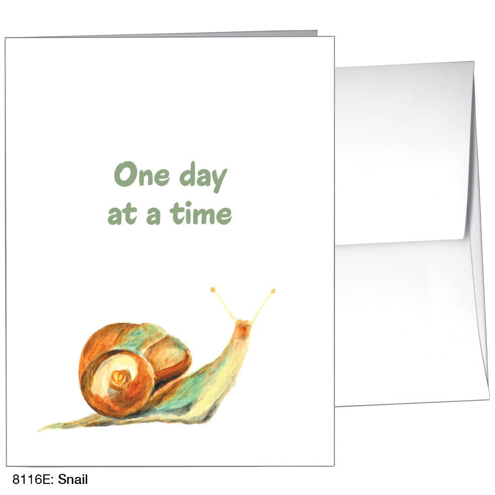 Snail, Greeting Card (8116E), A2, printedcanvas.com