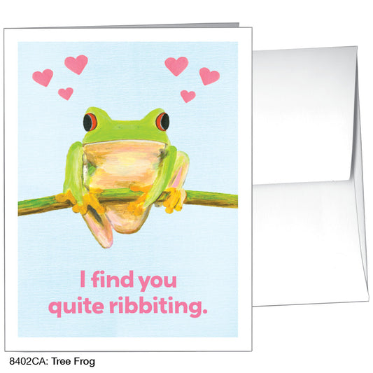 Tree Frog, Greeting Card (8402CA), A2, printedcanvas.com
