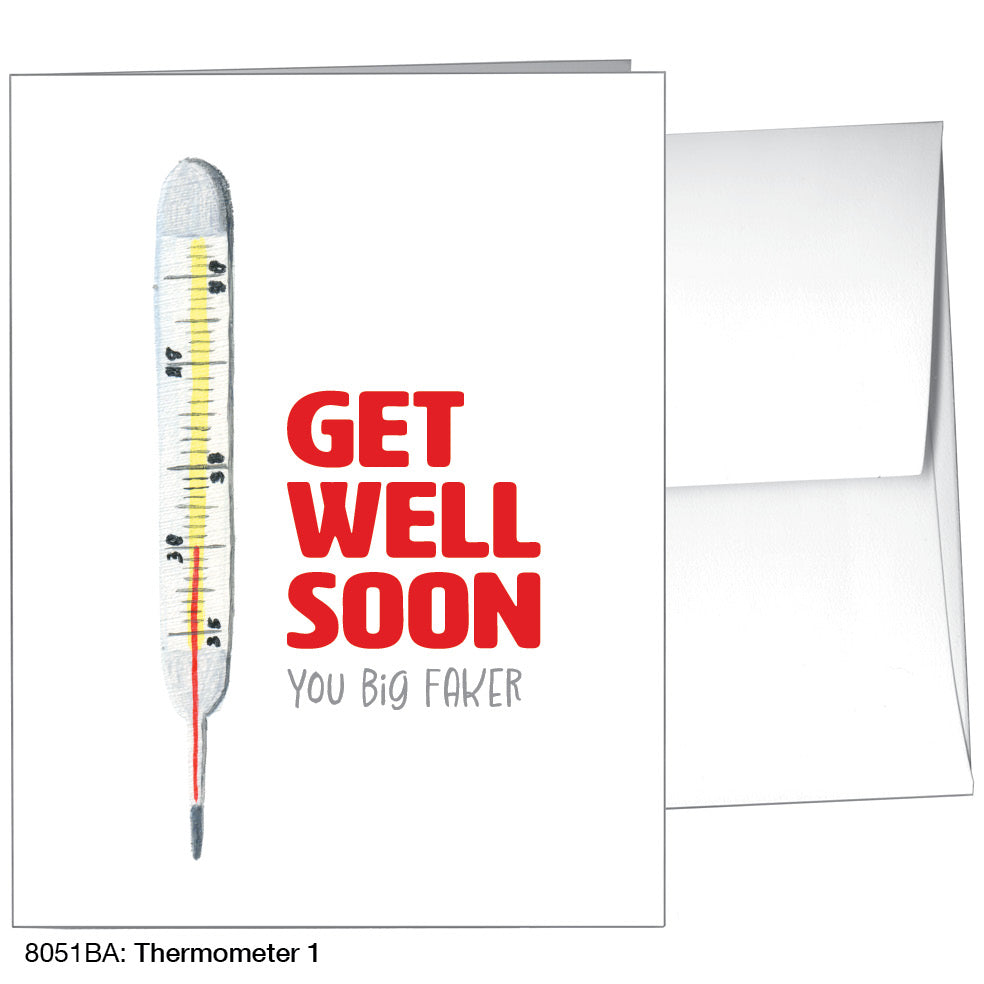 Thermometer 1, Greeting Card (8051BA), A2 Card, www.printedcanvas.com