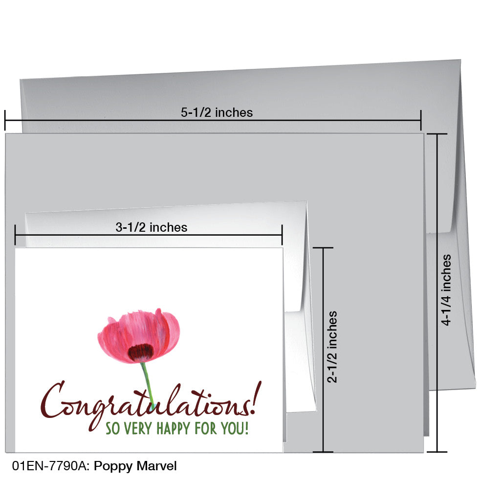 Poppy Marvel, Greeting Card (7790A), Enclosure, printedcanvas.com