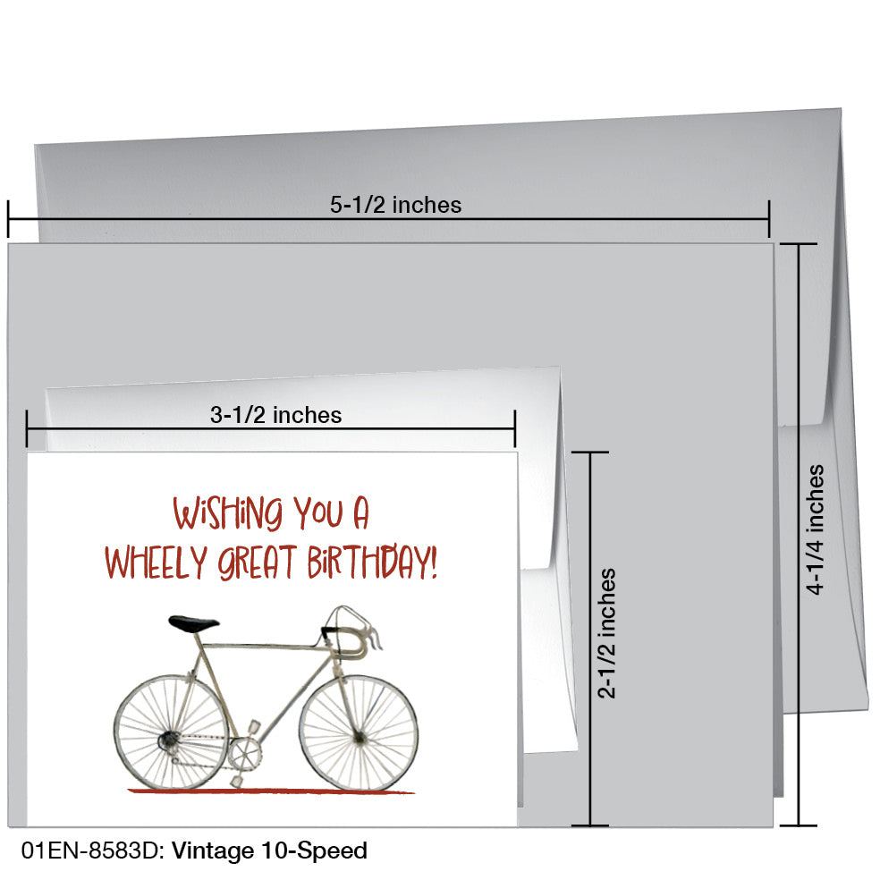 Vintage 10-Speed, Greeting Card (8583D), Enclosure, printedcanvas.com