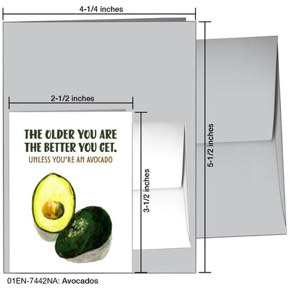 Avocados, Greeting Card (7442NA), Enclosure, printedcanvas.com