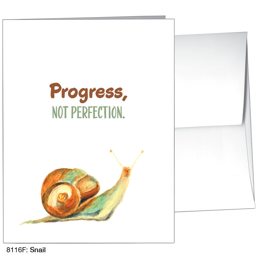 Snail, Greeting Card (8116F), A2 Card Front, www.printedcanvas.com