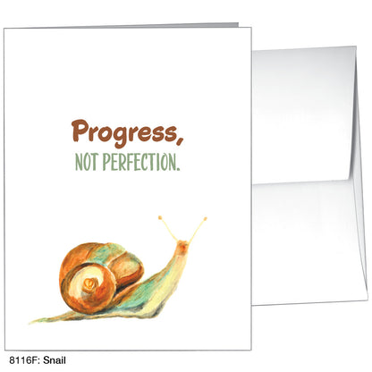 Snail, Greeting Card (8116F), A2 Card Front, www.printedcanvas.com
