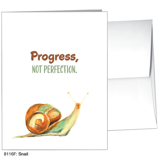 Snail, Greeting Card (8116F), A2, printedcanvas.com
