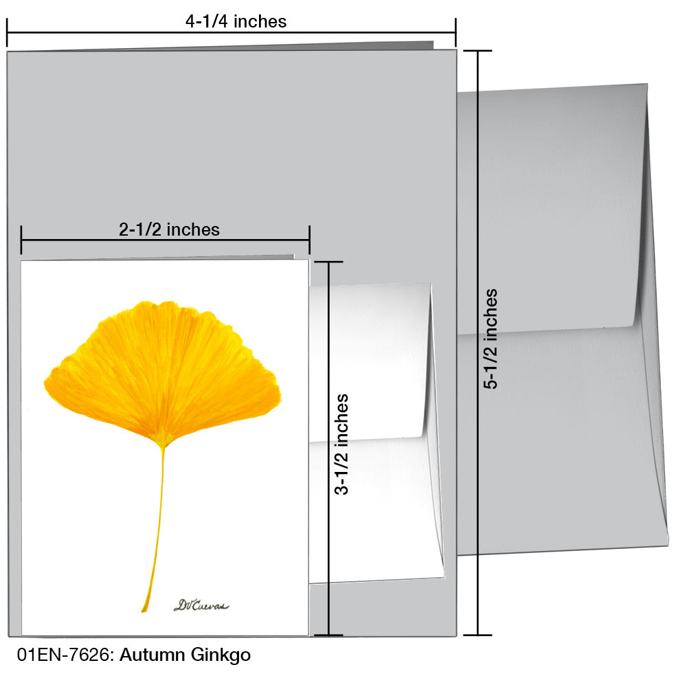 Autumn Ginkgo, Greeting Card (7626), Enclosure, printedcanvas.com