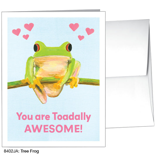 Tree Frog, Greeting Card (8402JA), A2, printedcanvas.com