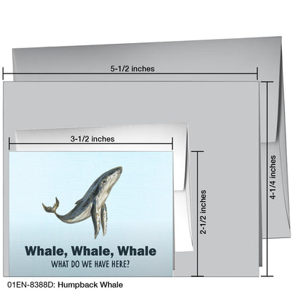 Humpback Whale, Greeting Card (8388D), Enclosure, printedcanvas.com