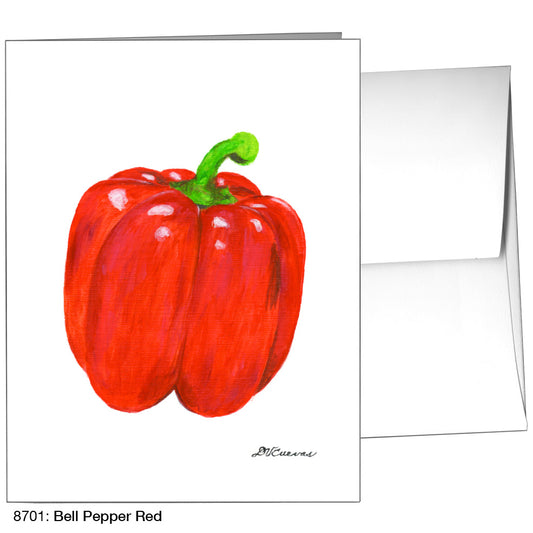 Bell Pepper Red, Greeting Card (8701), A2, printedcanvas.com