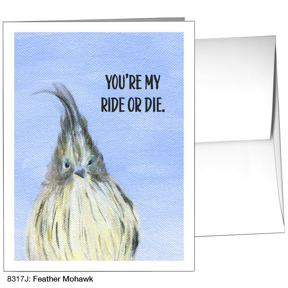 Feather Mohawk, Greeting Card (8317J), A2, printedcanvas.com