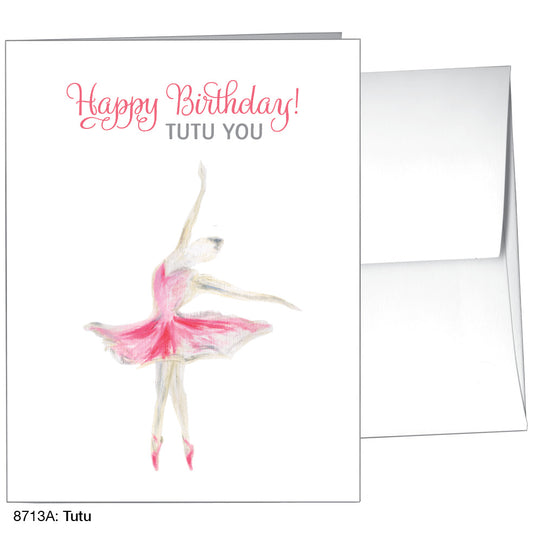 Tutu, Greeting Card (8713A), A2 Card, www.printedcanvas.com