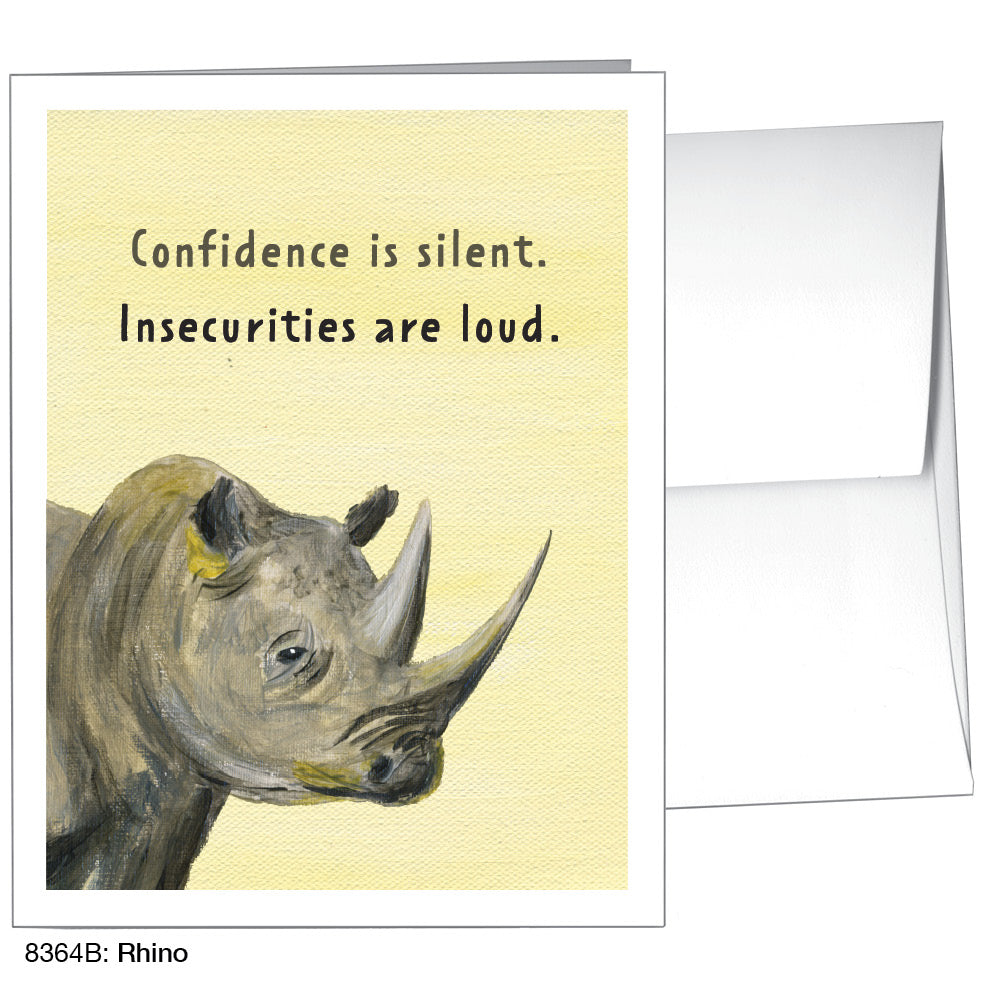 Rhino, Greeting Card (8364B), A2 Card, printedcanvas.com