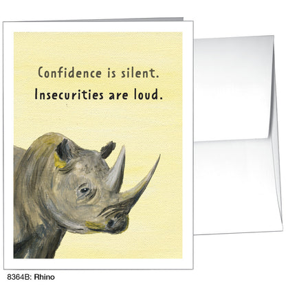 Rhino, Greeting Card (8364B), A2 Card, printedcanvas.com