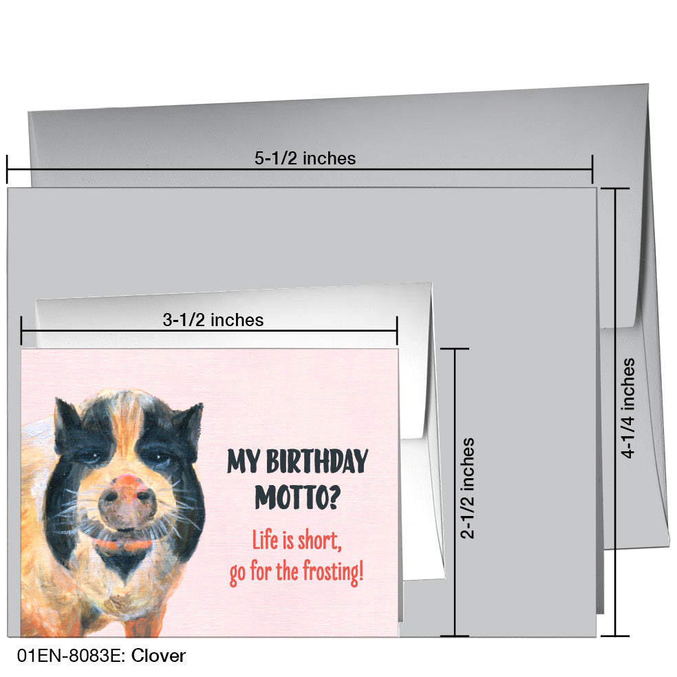 Clover, Greeting Card (8083E), Enclosure, printedcanvas.com