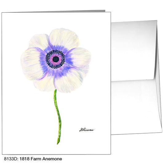 1818 Farm Anemone, Greeting Card (8133D), A2, printedcanvas.com
