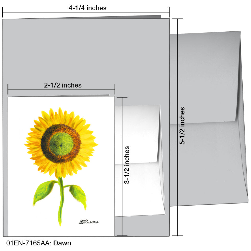 Dawn, Greeting Card (7165AA), Enclosure Card, www.printedcanvas.com