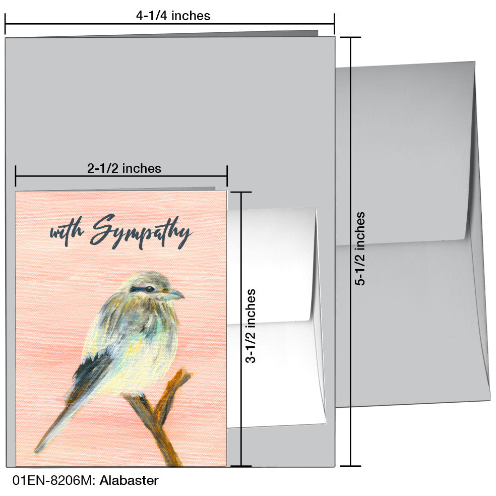 Alabaster, Greeting Card (8206M), Enclosure Card, www.printedcanvas.com
