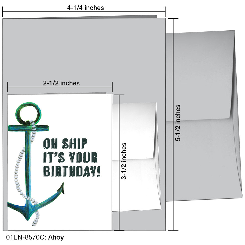 Ahoy, Greeting Card (8570C), Enclosure, printedcanvas.com
